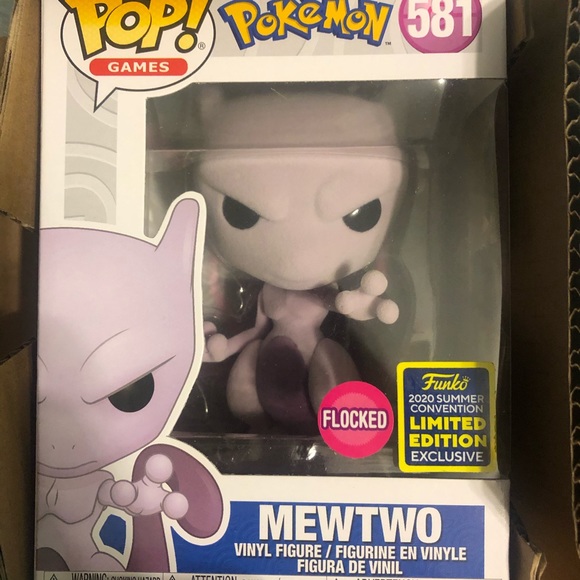 Funko Flocked Mewtwo - Brand New in Box - Picture 2 of 9